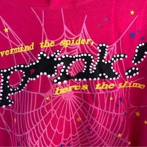 Pink spider sweater